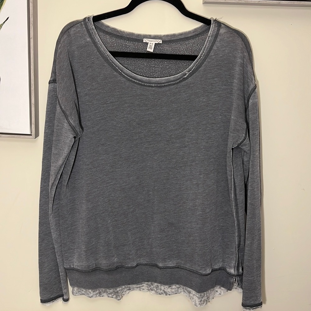 Women’s Distressed Long Sleeve Top